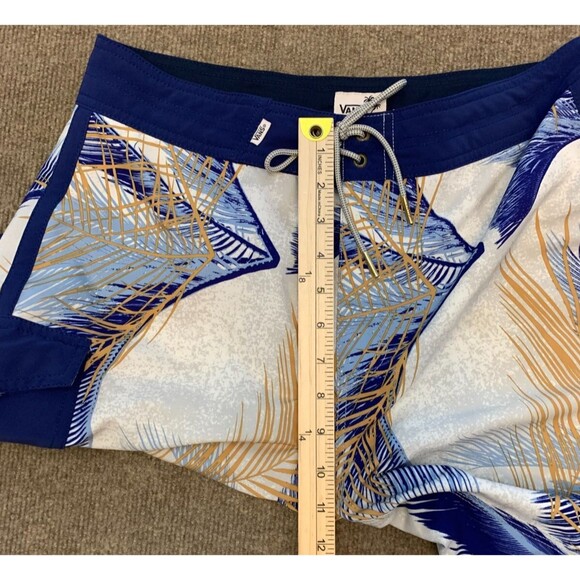 Vans Board Shorts Mens 30 Swim Tropical Hawaii Beach Surf Pool Drawstring Waist - Picture 5 of 9